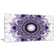 'Purple Fractal Pattern with Circles' Graphic Art