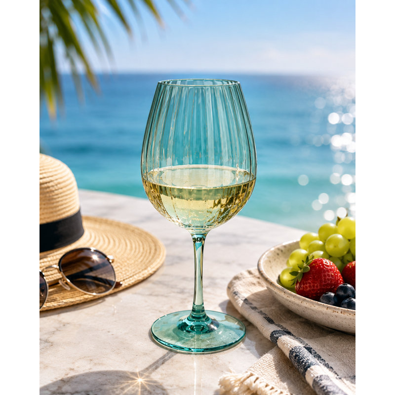 Acrylic Linea 22 oz Wine glass - Olive Green