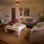 Rattan LED Flush Mount