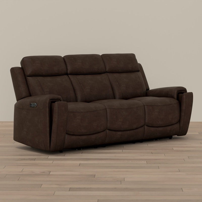Espresso Power Recline Sofa
