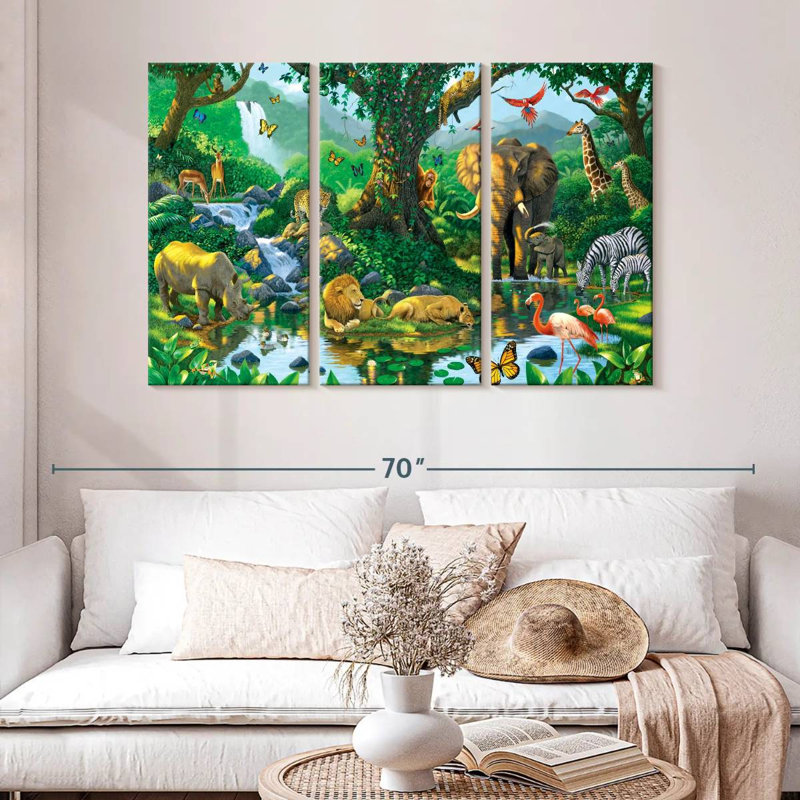 Brampt Jungle Harmony, 32" H x 50" W