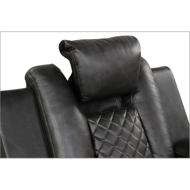 DEL et fauteuil inclinable électrique, Noir