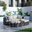 Toni 5-Piece Outdoor Wicker Aluminum Convertible Chaise Lounge with Cushions and Table-1091316504-1105009242