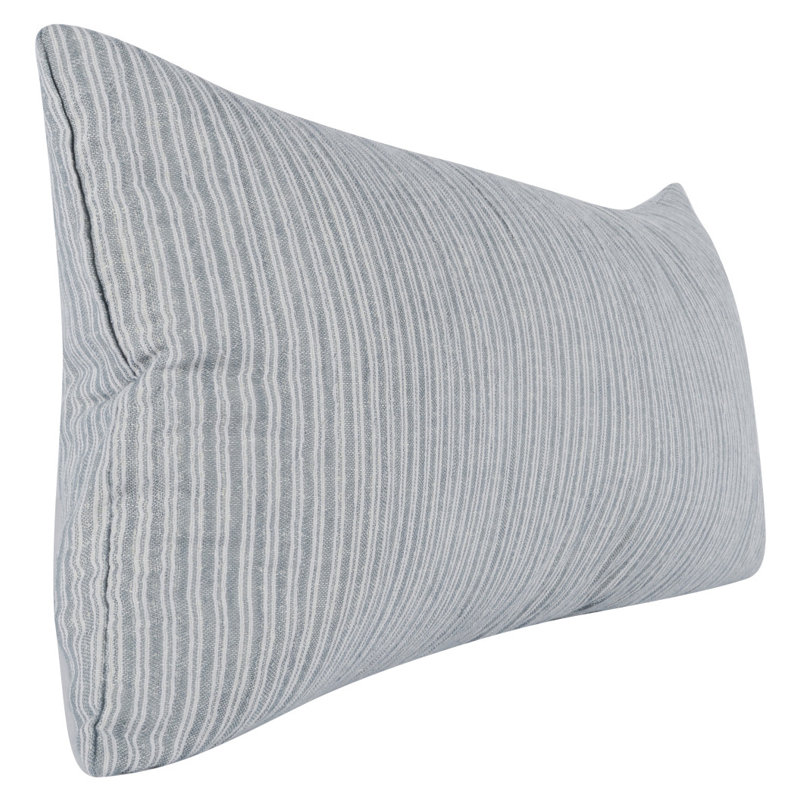 Camille Rectangular Throw Pilow, Ash Blue