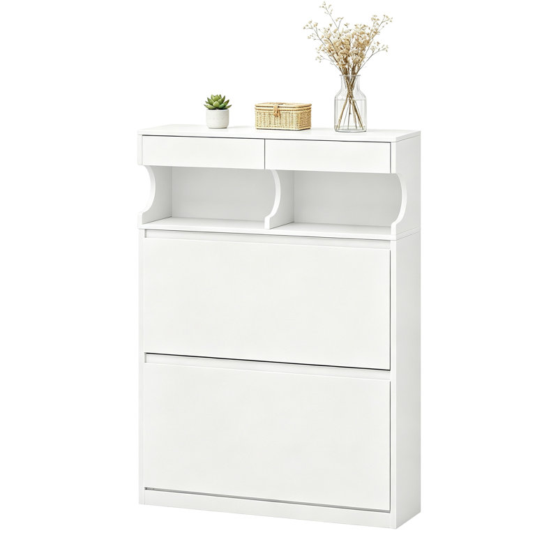 12 Pair Flip Down Shoe Storage