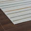 Tapis d'intérieur rayé crème / beige 5 pi x 7 pi (5 pi 3 po x 7 pi 1 po) Branch Solena, tapis contemporain, à poils courts et résistant aux taches-673684379