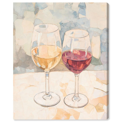 Wine Duo, reproduction d'art sur toile par Art Remedy