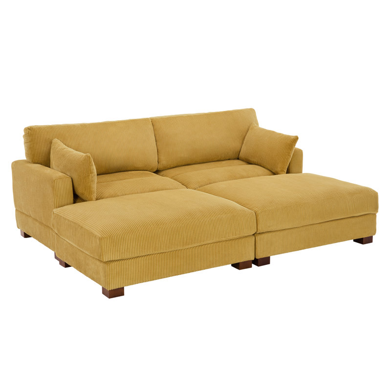Stoneville Modular Corner Sofa, Orange