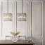 Abingdon 4 - Light Chrome Square/Rectangle Pendant