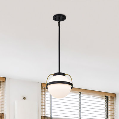 Luminaire suspendu sphère 1 lumière Whit