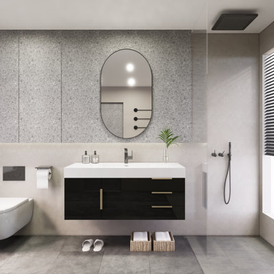 Meuble-lavabo mural simple 47 po Wigfall
