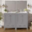 Meuble-lavabo de 48 pouces avec lavabo encastré intégré, tiroir divisé-315732171