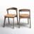 Carper 18.5'' H Leather Upholstered Oak Armchair-70605909