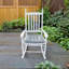 Chaise berçante en bois sans tapis