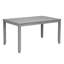 6 chaises de salle à manger rectangulaires en bois avec chaises rembourrées et banc, gris, surface de l'eau, espace design dans la chaise de bar, placage huilé, sièges en lin confortables