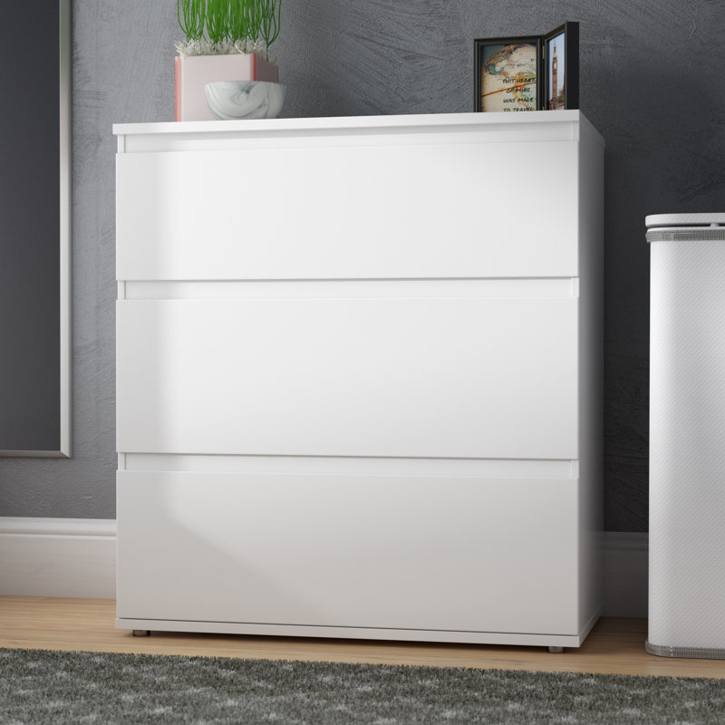 Ilfracombe 3 - Drawer Chest of Drawers, White