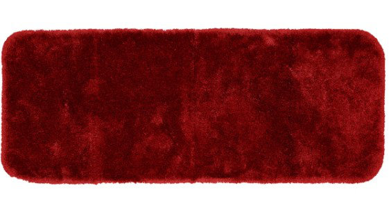 Billy-Dean Nylon Bath Rug with Non-Slip Backing, Chili Pepper Red, 30" W x 50" L