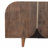 Keshea Console Table Mango Wood Veneer Ribbed Carved Doors Casual Finish for Home Office Bedroom Living Room Decorative Accent Storage Cabinet Mid-Century Modern Rounded Edge Design - 29" Brown