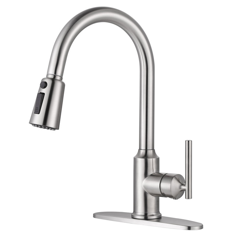 Pull Down Kitchen Faucet, Brushed Nickel