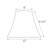 9.5 in. H Linen Bell Lamp Shade
