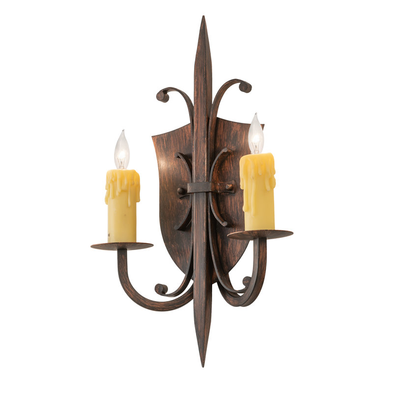 Shield 2 - Light Candle Wall Light