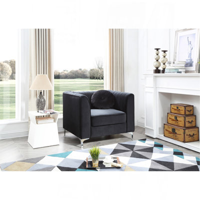 Fauteuil incliné noir élégant Sleek