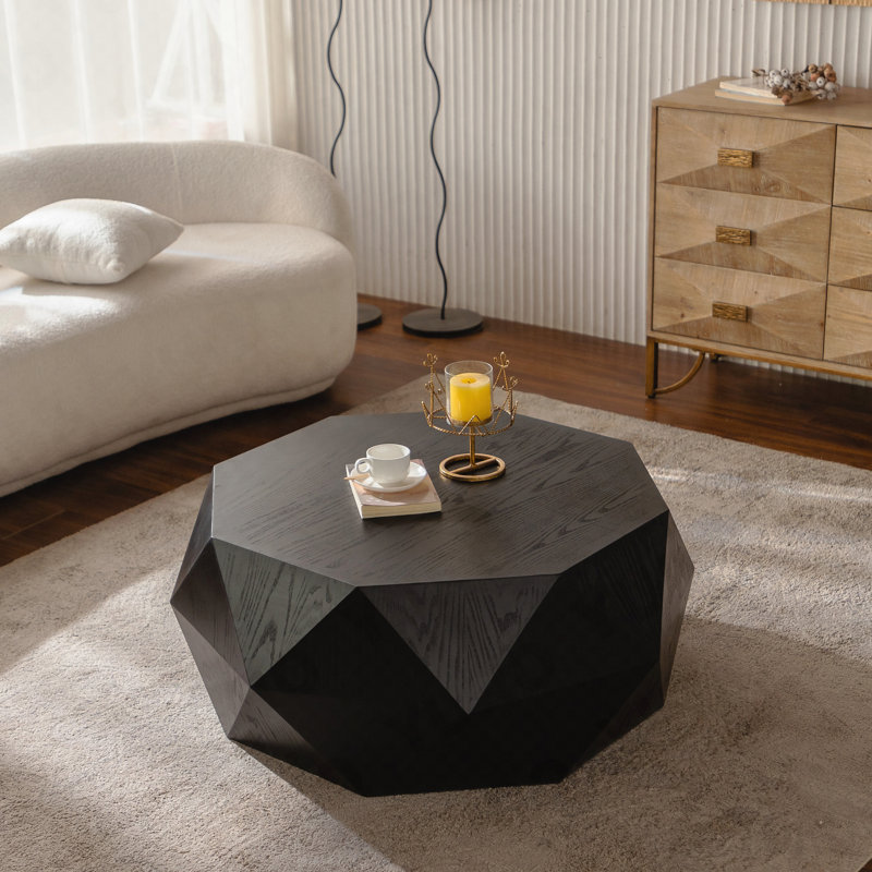 Table basse 38,58 po, Noir, 16.33" H x 38.18" L x 31.49" W