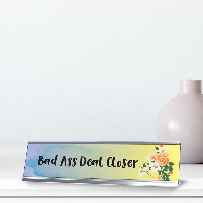 Enseigne de bureau Bad Ass