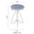 Ceramic Top End Table Patio Side Table,Vintage Metal Plant Stand, Round Accent Table for Porch,Patio, Balcony, Living Room Decor