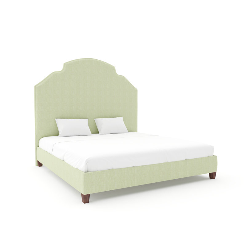 Leland Upholstered Bed, Espresso, Maestro Ultra Performance Meadow, Full