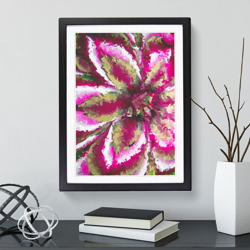 Consortium Abstract - Framed Print, Black, 64cm H x 46cm W x 2cm D