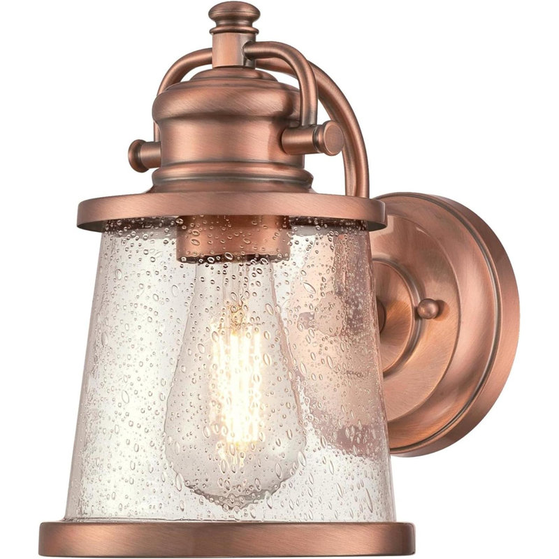 Carleny Corner Wall Light, Copper