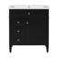 Meuble-lavabo simple 30 po avec lavabo supérieur