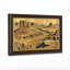 Golden Desert Mesa Rock Formation, impression sur toile-133045549
