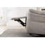 Fauteuil inclinable pivotant en tissu berçant