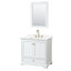 Ensemble de meuble-lavabo simple autoportant 36 po avec plateau en quartz Deborah-98084939-98084941-98084943