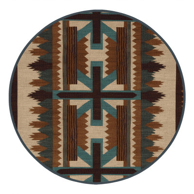Washable Cross Path Southwestern Area Rug