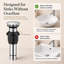 Drain escamotable en acier inoxydable pour lavabo de salle de bain sans trop-plein-138218449