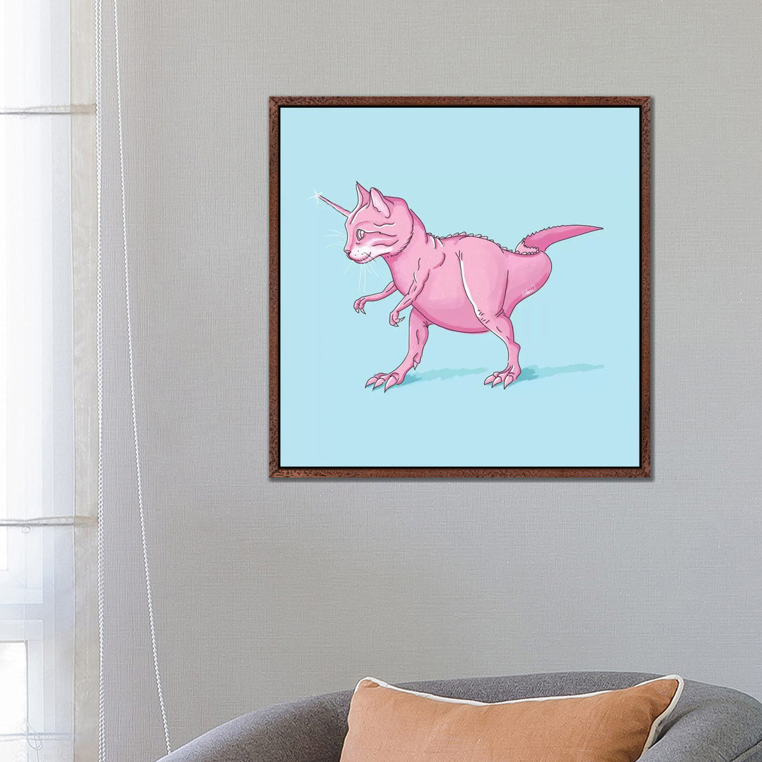 Caticorn Rex von Lostanaw - Galerie-verpackte Leinwand Giclée auf Leinwand