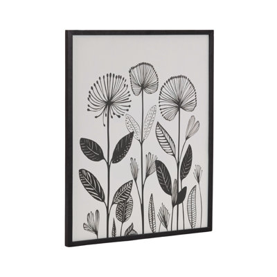 Simple Modern Linocut Botanicals by The Creative Bunch Studio Framed Wall Art Print