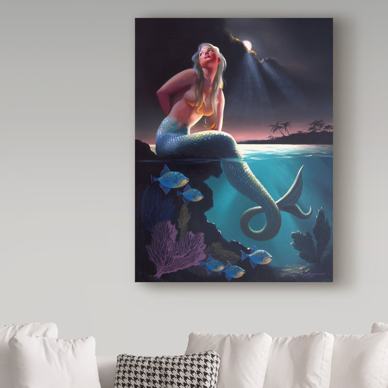 «Ferhart Mermaid», impression sur toile tendue, H 19 po x l 14 po