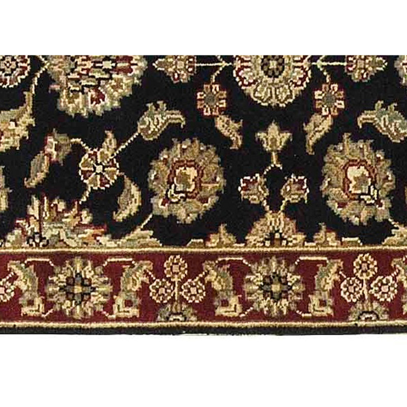 Crown One-of-a-Kind Runner 2'7" X 7'10" Before 1900 Runner Wool Area Rug in Black/Red