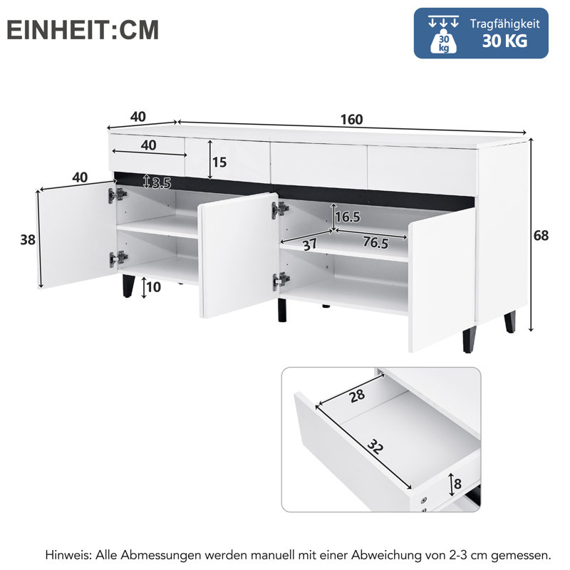 160cm Sideboard