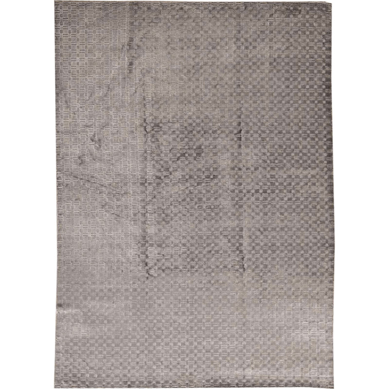 Tapis gris de haute qualité noué à la main