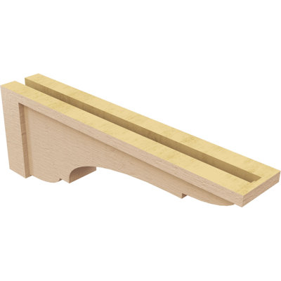 Cèdre Bryant, grain de bois brut TimberThane Corbel, apprêté brun clair