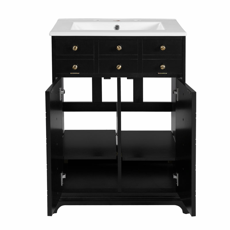 Meuble-lavabo 24 po avec lavabo en céramique