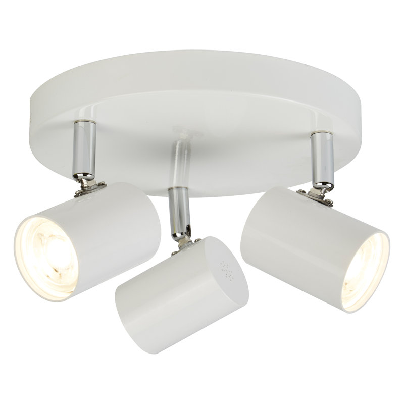 Alcoa Glass LED Flush Mount, White