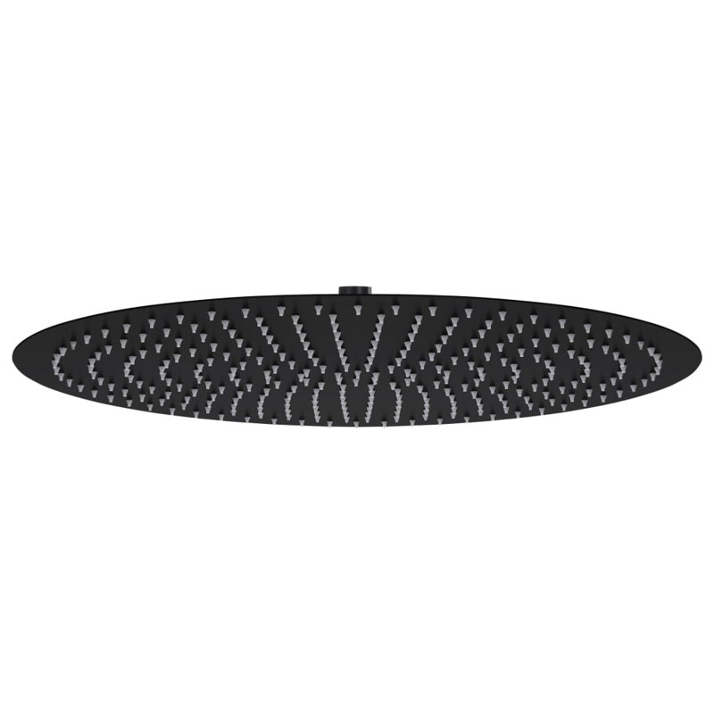 Julieth Rain Fixed Shower Head, Matte Black