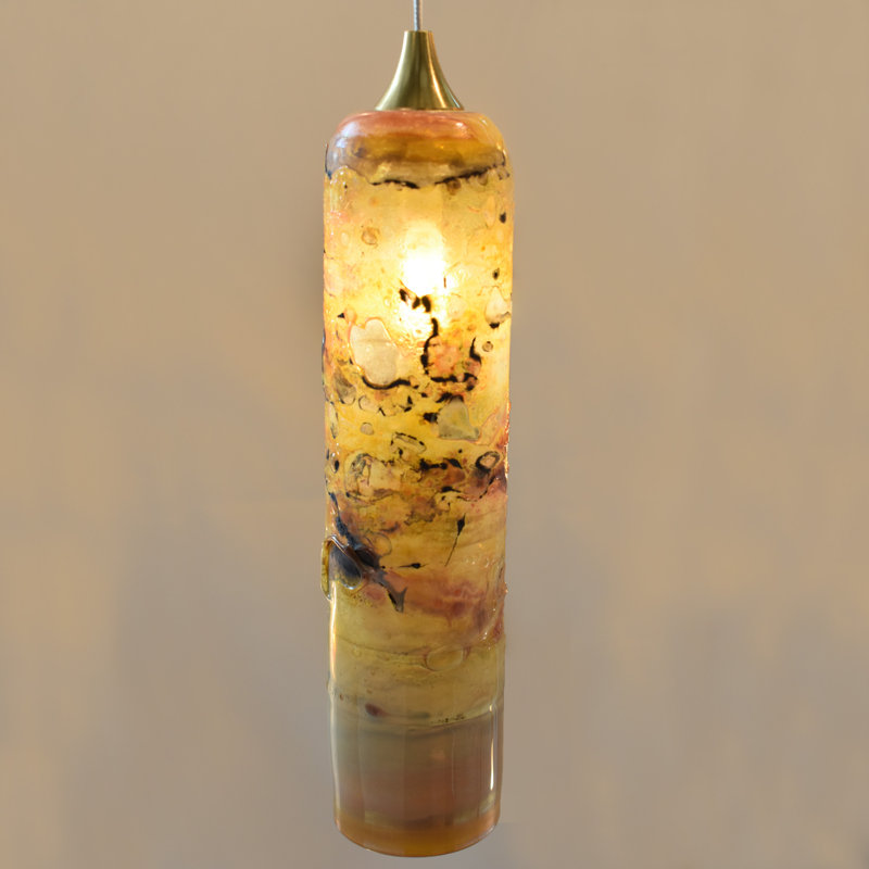 Romantic Candles 16 Hand-Blown Glass Pendants Chandelier, 36" H x 14" W x 14" D, Oil Rubbed Bronze