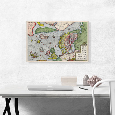 " Septentrionalium Regionum Descrip 1595 " by Abraham Ortelius